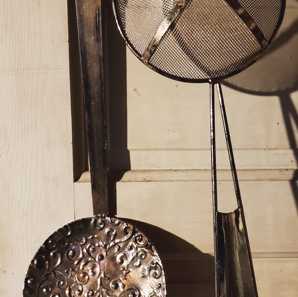 Huge 5 PC Metal RUSTIC Art kitchen LADEL SET - Picture 2 of 9